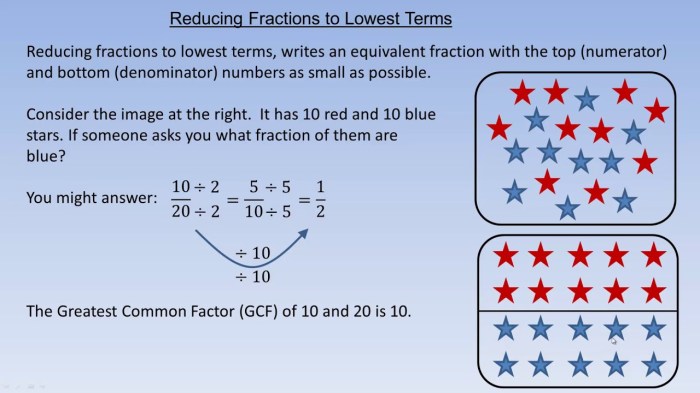 Fractions purplemath fraction reducing review