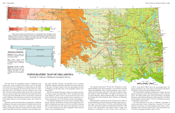 Geological topographic